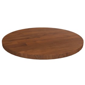 Round oak wood table top in dark brown color Ø30x1.5cm by vidaXL, Table tops - Ref: Foro24-342965, Price: 16,34 €, Discount: %