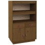 Aparador de madera maciza de pino marrón miel 67x40x108,5 cm de vidaXL, Aparadores - Ref: Foro24-820160, Precio: 110,99 €, De...