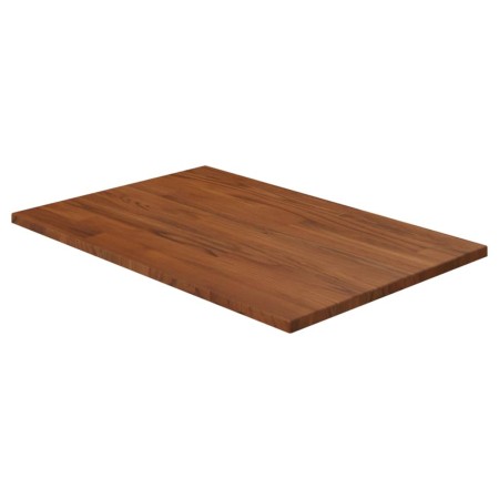 Dunkelbraune Arbeitsplatte aus behandeltem Massivholz für Badezimmer 60x40x1,5 cm von vidaXL, Arbeitsplatten - Ref: Foro24-34...