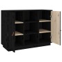 Aparador madera maciza de pino negro 100x40x75 cm de vidaXL, Aparadores - Ref: Foro24-820136, Precio: 127,99 €, Descuento: %