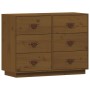 Aparador de madera maciza de pino marrón miel 100x40x75 cm de vidaXL, Aparadores - Ref: Foro24-820145, Precio: 137,59 €, Desc...