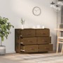 Honey brown solid pine wood sideboard 100x40x75 cm by vidaXL, Sideboards - Ref: Foro24-820145, Price: 137,59 €, Discount: %