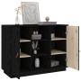 Solid black pine wood sideboard 100x40x75 cm by vidaXL, Sideboards - Ref: Foro24-820136, Price: 152,74 €, Discount: %