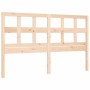 Estructura de cama con cabecero madera maciza 160x200 cm de vidaXL, Camas y somieres - Ref: Foro24-3194841, Precio: 138,99 €,...