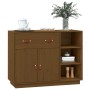 Honey brown solid pine wood sideboard 98.5x40x75 cm by vidaXL, Sideboards - Ref: Foro24-820140, Price: 177,51 €, Discount: %