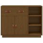 Honey brown solid pine wood sideboard 98.5x40x75 cm by vidaXL, Sideboards - Ref: Foro24-820140, Price: 177,51 €, Discount: %