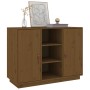 Aparador de madera maciza de pino marrón miel 100x40x75 cm de vidaXL, Aparadores - Ref: Foro24-820135, Precio: 118,99 €, Desc...