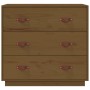 Aparador de madera maciza de pino marrón miel 80x40x75 cm de vidaXL, Aparadores - Ref: Foro24-820110, Precio: 97,99 €, Descue...