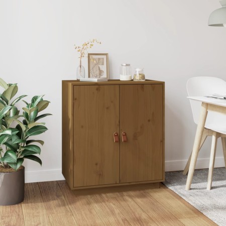 Honey brown solid pine wood sideboard 65.5x40x75 cm by vidaXL, Sideboards - Ref: Foro24-820120, Price: 81,08 €, Discount: %