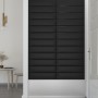 Wall panels 12 pcs black synthetic leather 60x15 cm 1.08 m² by vidaXL, Wall covering - Ref: Foro24-343827, Price: 28,53 €, Di...