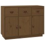 Solid pine wood sideboard in honey brown color, 100x40x75 cm by vidaXL, Sideboards - Ref: Foro24-820150, Price: 176,51 €, Dis...