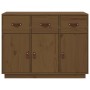 Aparador de madera maciza de pino marrón miel 100x40x75 cm de vidaXL, Aparadores - Ref: Foro24-820150, Precio: 176,44 €, Desc...