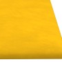 Wall panels 12 pcs yellow velvet 60x15 cm 1.08 m² by vidaXL, Wall covering - Ref: Foro24-343841, Price: 32,32 €, Discount: %