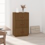 Honey brown solid pine wood sideboard 67x40x108.5 cm by vidaXL, Sideboards - Ref: Foro24-820175, Price: 114,02 €, Discount: %