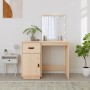 Dressing table with LED solid pine wood 95x50x133.5 cm by vidaXL, Bedroom Dressers - Ref: Foro24-820092, Price: 168,99 €, Dis...