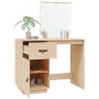 Dressing table with LED solid pine wood 95x50x133.5 cm by vidaXL, Bedroom Dressers - Ref: Foro24-820092, Price: 177,66 €, Dis...