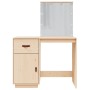 Dressing table with LED solid pine wood 95x50x133.5 cm by vidaXL, Bedroom Dressers - Ref: Foro24-820092, Price: 177,66 €, Dis...