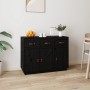 Solid black pine wood sideboard 100x40x75 cm by vidaXL, Sideboards - Ref: Foro24-820151, Price: 163,91 €, Discount: %