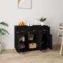 Solid black pine wood sideboard 100x40x75 cm by vidaXL, Sideboards - Ref: Foro24-820151, Price: 163,91 €, Discount: %