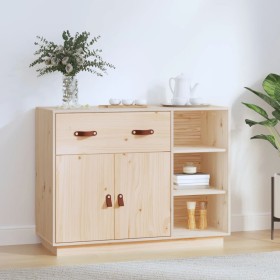 Solid pine wood sideboard 98.5x40x75 cm by vidaXL, Sideboards - Ref: Foro24-820137, Price: 136,99 €, Discount: %