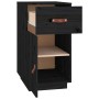 Solid black pine wood desk cabinet 40x50x75 cm by vidaXL, Lockers and storage cabinets - Ref: Foro24-820101, Price: 115,52 €,...