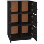 Aparador de madera maciza de pino negro 67x40x108,5 cm de vidaXL, Aparadores - Ref: Foro24-820176, Precio: 146,56 €, Descuent...