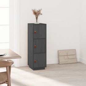 Tall sideboard in solid gray pine wood 34x40x108.5 cm by vidaXL, Sideboards - Ref: Foro24-820169, Price: 104,98 €, Discount: %