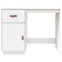 Solid white pine wood desk 95x50x75 cm by vidaXL, Desks - Ref: Foro24-820103, Price: 117,77 €, Discount: %