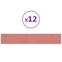 Wall panels 12 pcs pink velvet 90x15 cm 1.62 m² by vidaXL, Wall covering - Ref: Foro24-343894, Price: 49,16 €, Discount: %