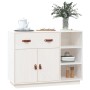 Weißes Sideboard aus massivem Kiefernholz 98,5x40x75 cm von vidaXL, Sideboards - Ref: Foro24-820138, Preis: 118,81 €, Rabatt: %