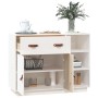 Weißes Sideboard aus massivem Kiefernholz 98,5x40x75 cm von vidaXL, Sideboards - Ref: Foro24-820138, Preis: 118,81 €, Rabatt: %