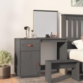 Solid gray pine wood dressing table 95x50x134 cm by vidaXL, Bedroom Dressers - Ref: Foro24-820089, Price: 146,99 €, Discount: %