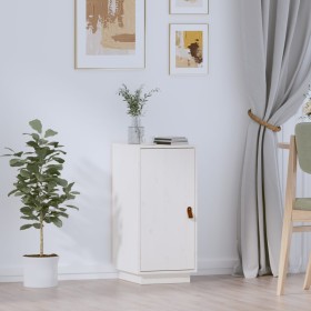 Solid white pine wood sideboard 34x40x75 cm by vidaXL, Sideboards - Ref: Foro24-820113, Price: 58,47 €, Discount: %