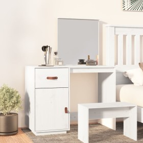 Solid pine wood white dressing table 95x50x134 cm by vidaXL, Bedroom Dressers - Ref: Foro24-820088, Price: 120,99 €, Discount: %