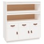 Aparador alto madera maciza de pino blanco 100x40x108,5 cm de vidaXL, Aparadores - Ref: Foro24-820163, Precio: 154,61 €, Desc...