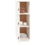 Aparador alto madera maciza de pino blanco 34x40x108,5 cm de vidaXL, Aparadores - Ref: Foro24-820168, Precio: 81,54 €, Descue...