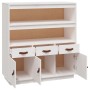 Aparador alto madera maciza de pino blanco 100x40x108,5 cm de vidaXL, Aparadores - Ref: Foro24-820163, Precio: 154,61 €, Desc...