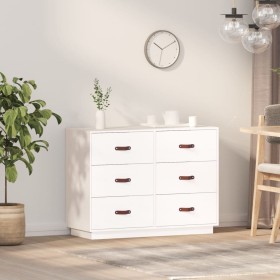 Solid white pine wood sideboard 100x40x75 cm by vidaXL, Sideboards - Ref: Foro24-820143, Price: 153,99 €, Discount: %