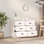 Sideboard aus massivem weißem Kiefernholz, 100 x 40 x 75 cm von vidaXL, Sideboards - Ref: Foro24-820143, Preis: 153,95 €, Rab...