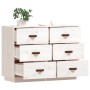 Solid white pine wood sideboard 100x40x75 cm by vidaXL, Sideboards - Ref: Foro24-820143, Price: 153,95 €, Discount: %