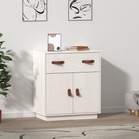 Solid white pine wood sideboard 65.5x40x75 cm by vidaXL, Sideboards - Ref: Foro24-820128, Price: 87,99 €, Discount: %