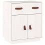 Solid white pine wood sideboard 65.5x40x75 cm by vidaXL, Sideboards - Ref: Foro24-820128, Price: 87,99 €, Discount: %