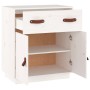 Solid white pine wood sideboard 65.5x40x75 cm by vidaXL, Sideboards - Ref: Foro24-820128, Price: 87,99 €, Discount: %