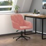 Silla de oficina giratoria de terciopelo rosa de vidaXL, Sillas de oficina - Ref: Foro24-344860, Precio: 92,09 €, Descuento: %