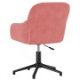 Silla de oficina giratoria de terciopelo rosa de vidaXL, Sillas de oficina - Ref: Foro24-344860, Precio: 92,09 €, Descuento: %