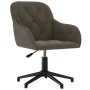 Silla de oficina giratoria de terciopelo gris oscuro de vidaXL, Sillas de oficina - Ref: Foro24-344857, Precio: 93,46 €, Desc...