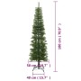 Narrow artificial Christmas tree with PE support 180 cm by vidaXL, Christmas trees - Ref: Foro24-344645, Price: 60,96 €, Disc...