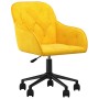 Yellow velvet swivel office chair by vidaXL, Office chairs - Ref: Foro24-344874, Price: 92,77 €, Discount: %