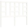 White solid wood bed frame with headboard 120x200 cm by vidaXL, Beds and slatted bases - Ref: Foro24-3193917, Price: 121,69 €...