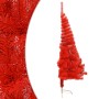 Half artificial Christmas tree with red PVC support 120 cm by vidaXL, Christmas trees - Ref: Foro24-344685, Price: 16,81 €, D...